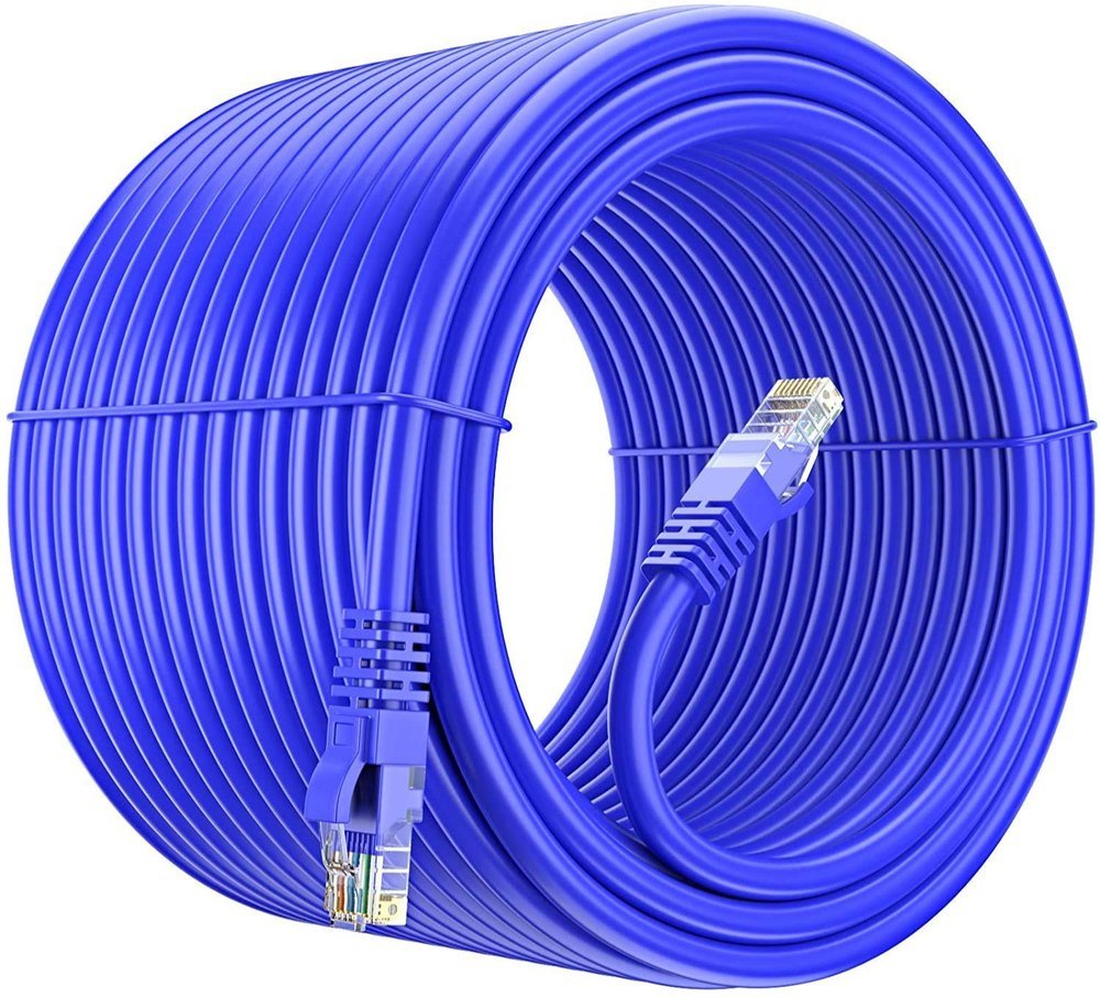Cat5e Ethernet Patch/Lan Cable With Gold Blue, 4 Pair RJ45-1MTR - Image 3