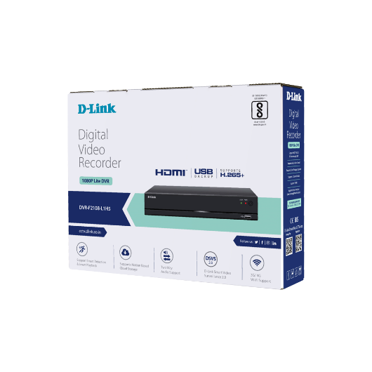 DVR D-Link DVR-F2108-L1H5 | 8-Channel H.265+ 2MP - Image 3
