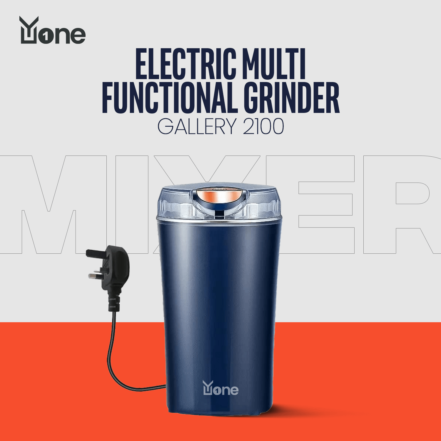 YuOne Gallery 2100 Electric Portable Mini Grinder Robust - Image 3