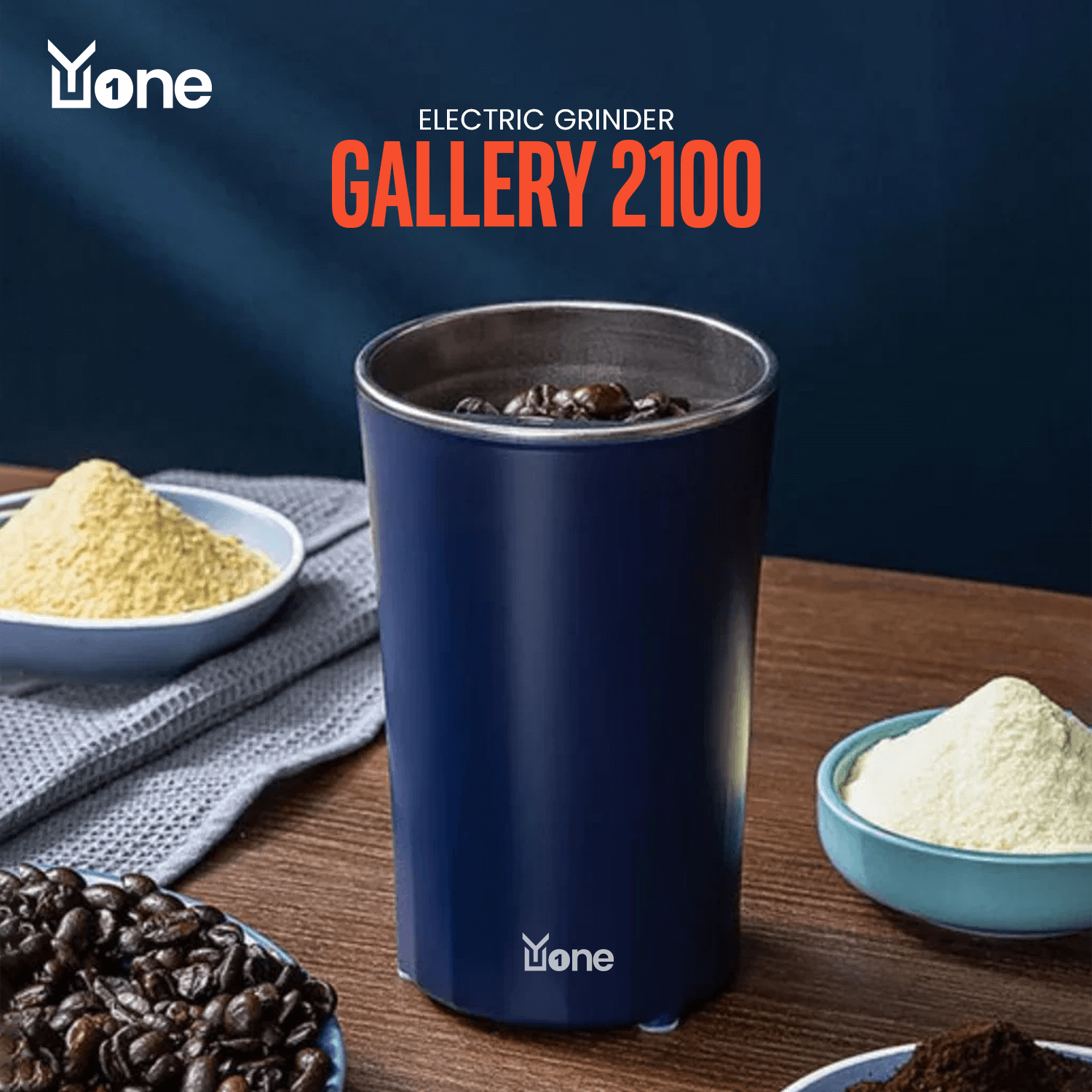 YuOne Gallery 2100 Electric Portable Mini Grinder Robust - Image 7