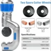 Pipe Tube Cutter – Compact Bearing Cutter for Copper, Steel & Aluminum Pipes