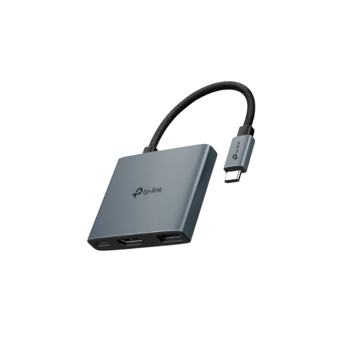 TP-Link UH3020C USB Type-C 3-in-1 Hub – USB 3.0 Port, 4K HDMI, PD Charging, Compact Adapter for Laptops, Tablets & Smartphones