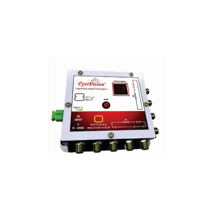 OptiVision 8 Out Optical Receiver – Model 2068 Single IC DC Node