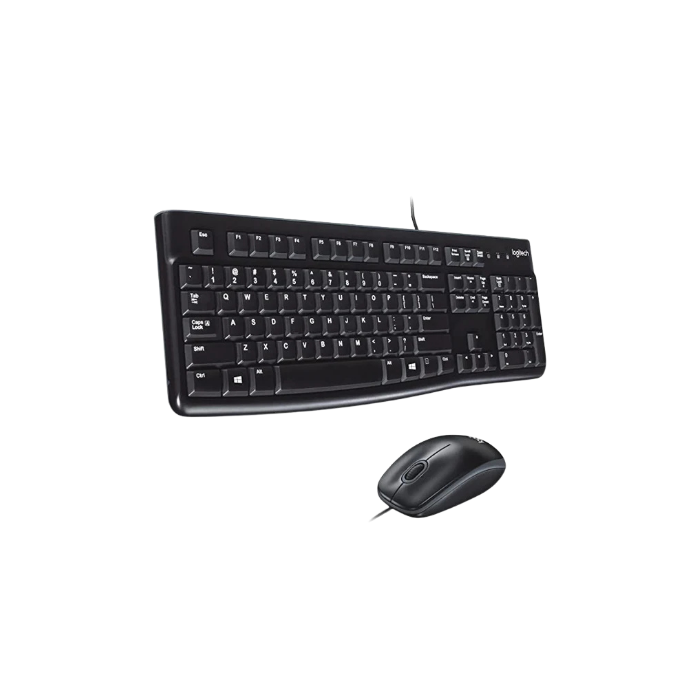 Logitech MK120 Wired Keyboard and Mouse Combo – Full-Size Wired Keyboard
