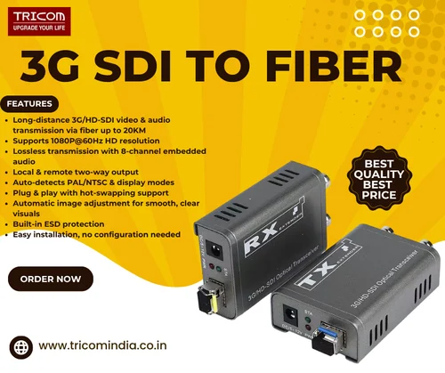 TRICOM Multimedia - 3G/HD-SDI - Optical Transceiver - Image 2