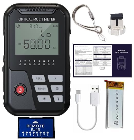 3-in-1 Optical Power Meter with 2mW VFL, FC/SC Interface