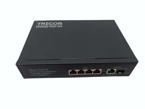 TRICOM POE 4+1+1 SFP All Gigabit Port POE Switch - Image 4