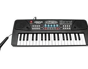 Piano for Kids – 37-Key Musical Keyboard with Mic, Tones, Rhythms & DC Power Option