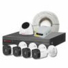 CP PLUS CP-UCK-TD41N-B1 2.4MP HD CCTV Kit – 4 Bullet Cameras, 1 Dome Camera, 8 Channel DVR with Accessories