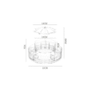 360 Rotating Makeup Organizer
