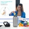 Transparent Motivational water bottle