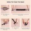 Folding Supermarket Shopping Bag with Zipper